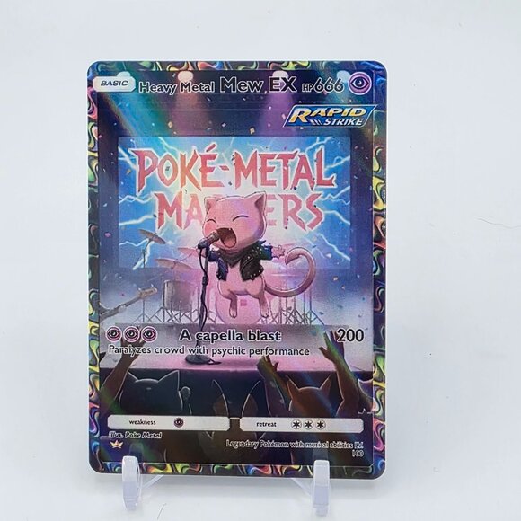 MEW ROCK STAR Card MEW Card MEW Pokemon READ Card DESCRIPTION BELOW - Picture 1 of 2